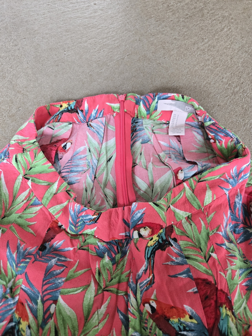 Forever 21 Hot Pink Parrot Print Bermuda Shorts - Picture 4 of 6